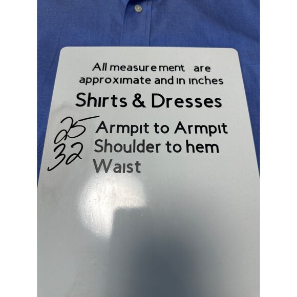 Brooks Brothers Mens Blue Non-Iron Cotton Button-Down Shirt Size 17-4/5 - Picture 9 of 9